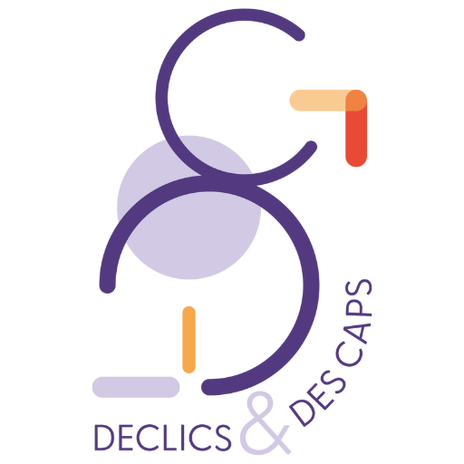 Logo vertical Déclics et des caps Lauriane Recouvrot